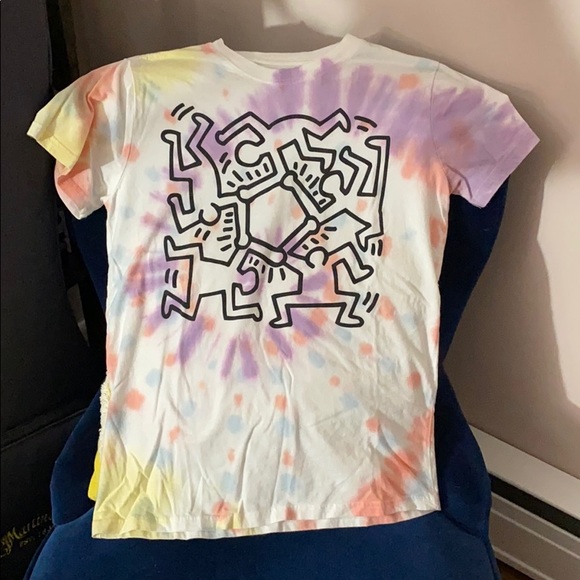 Keith Haring Tops - Tie Dye Keith Haring Shirt